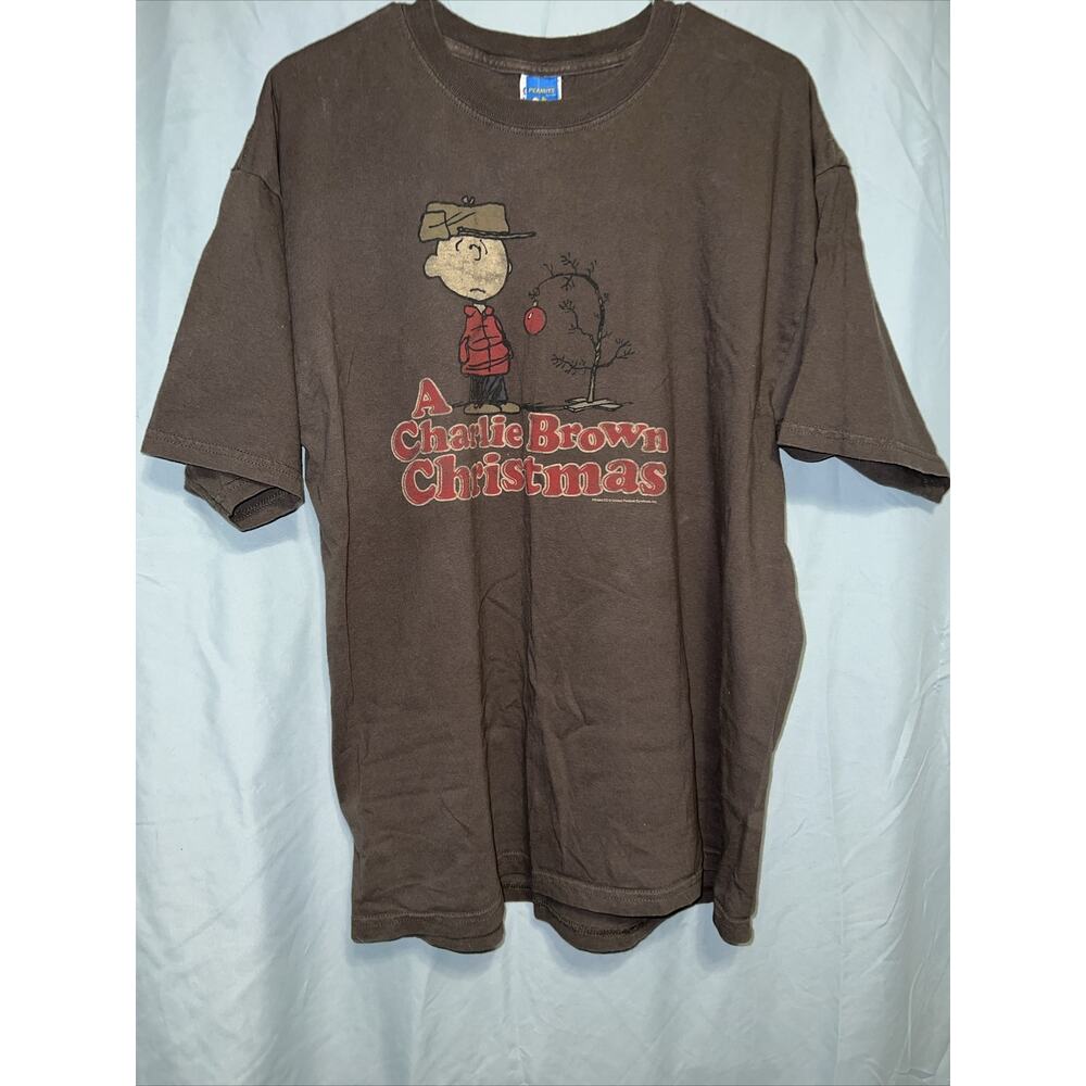 Peanuts A Charlie Brown Christmas Mens Size XL Brown